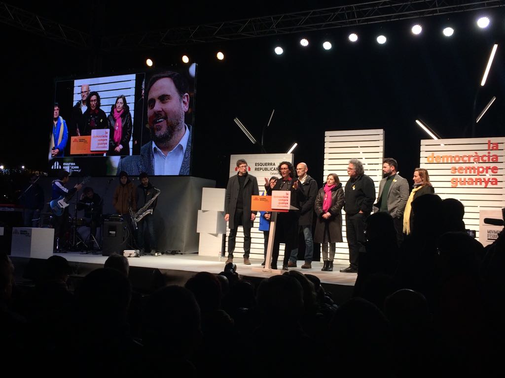 ERC aboca el tancament de campanya a reivindicar el lideratge i la llibertat de Junqueras