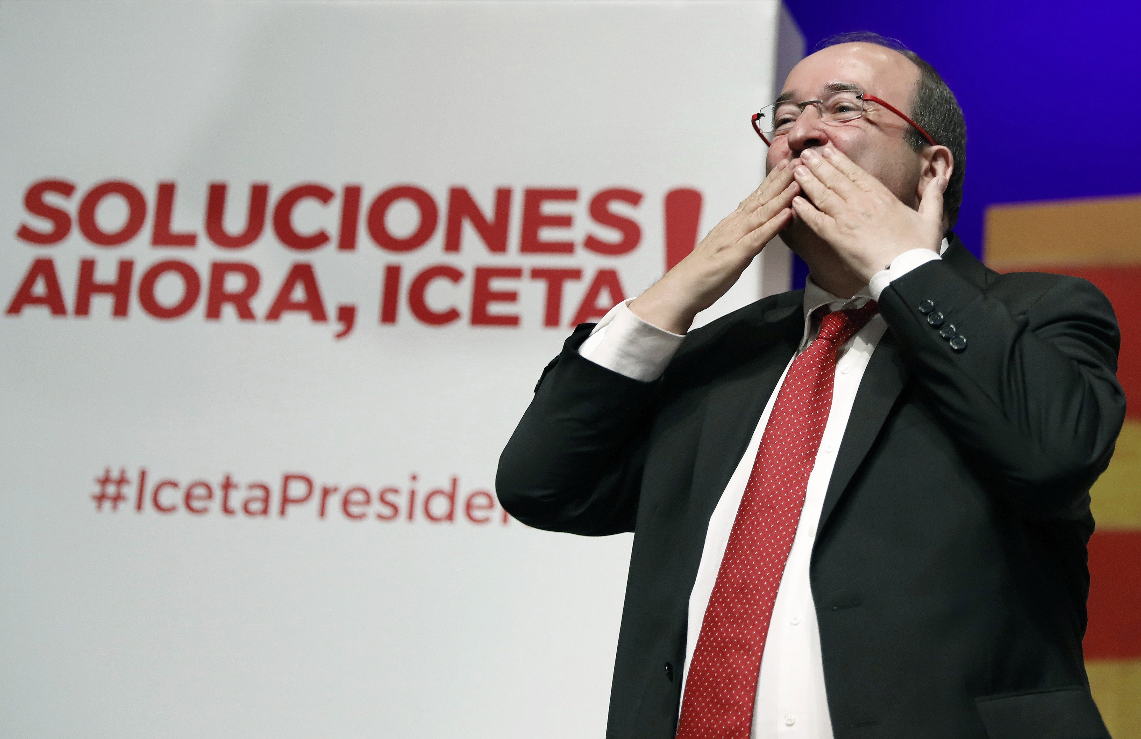 Iceta se erige como la "reconciliación" ante la "venganza" de Cs