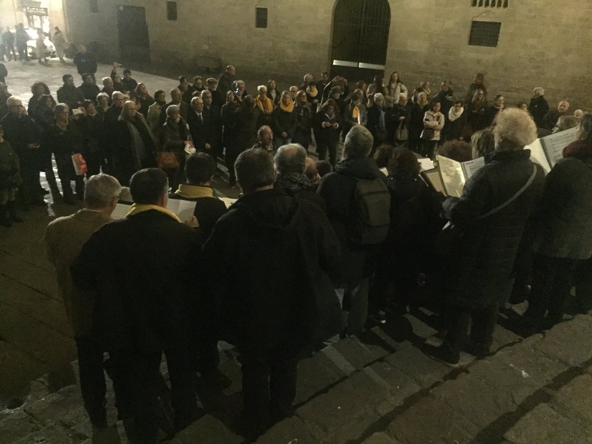 Acte en solidaritat dels presos polítics a Barcelona