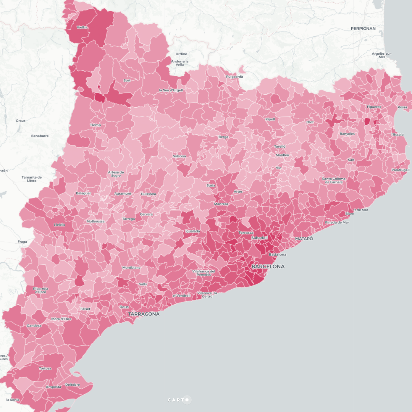 MAPA: La Catalunya que vota CatComú - Podem