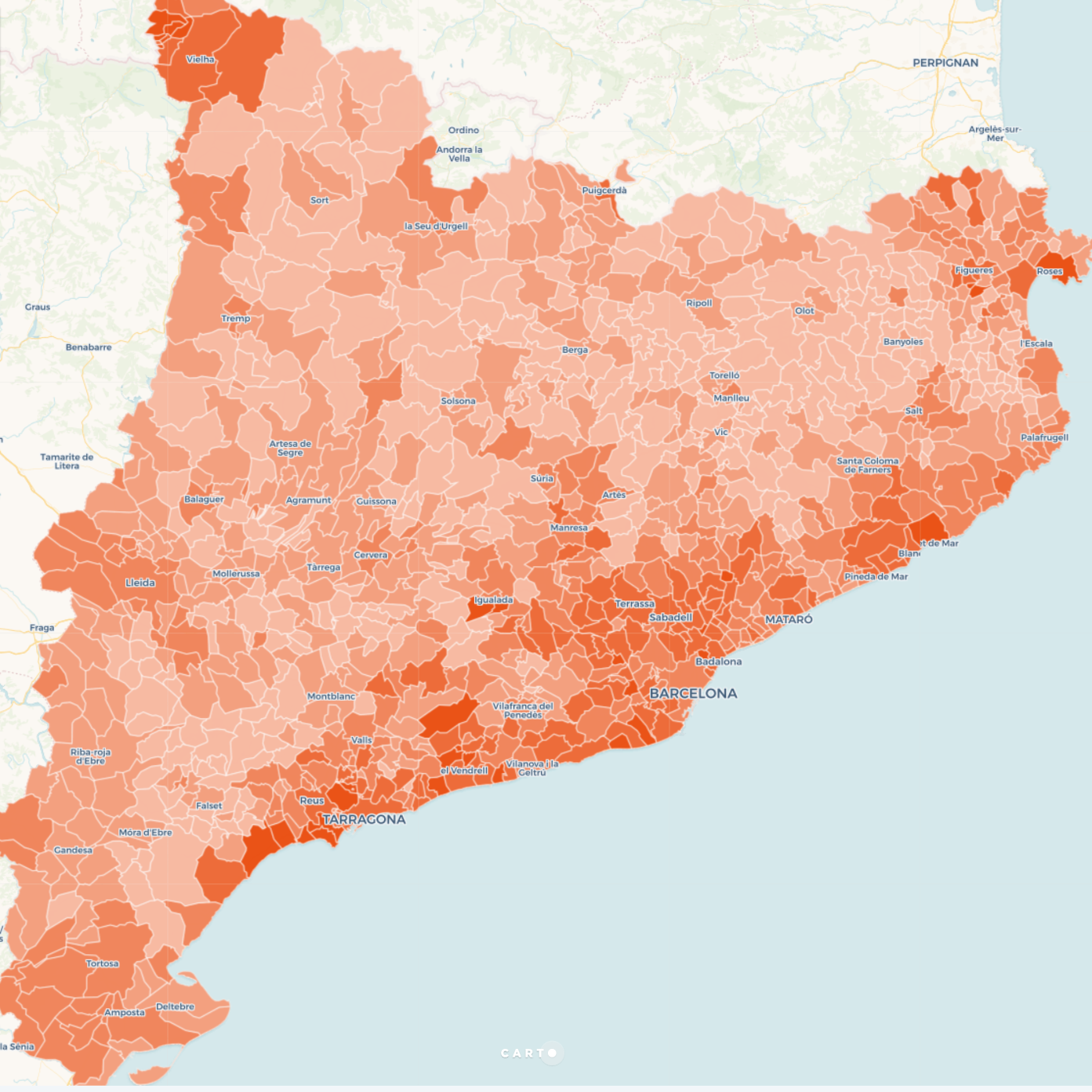 MAPA: La Catalunya que vota Ciutadans