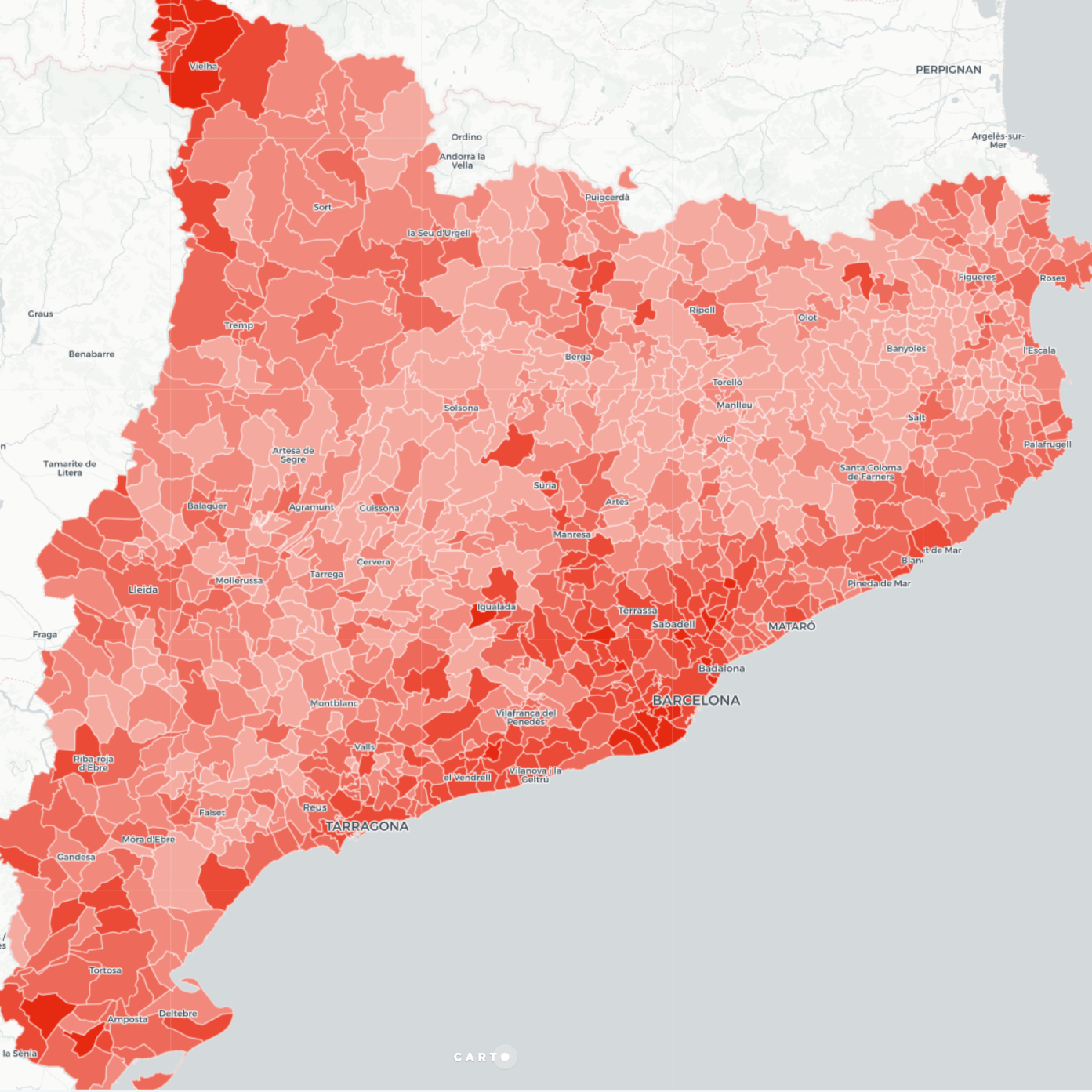 MAPA: La Catalunya que vota a PSC