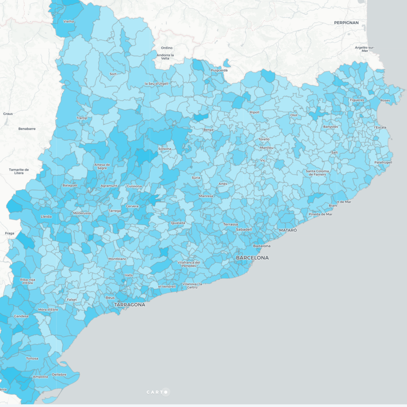MAPA: La Catalunya que vota PP