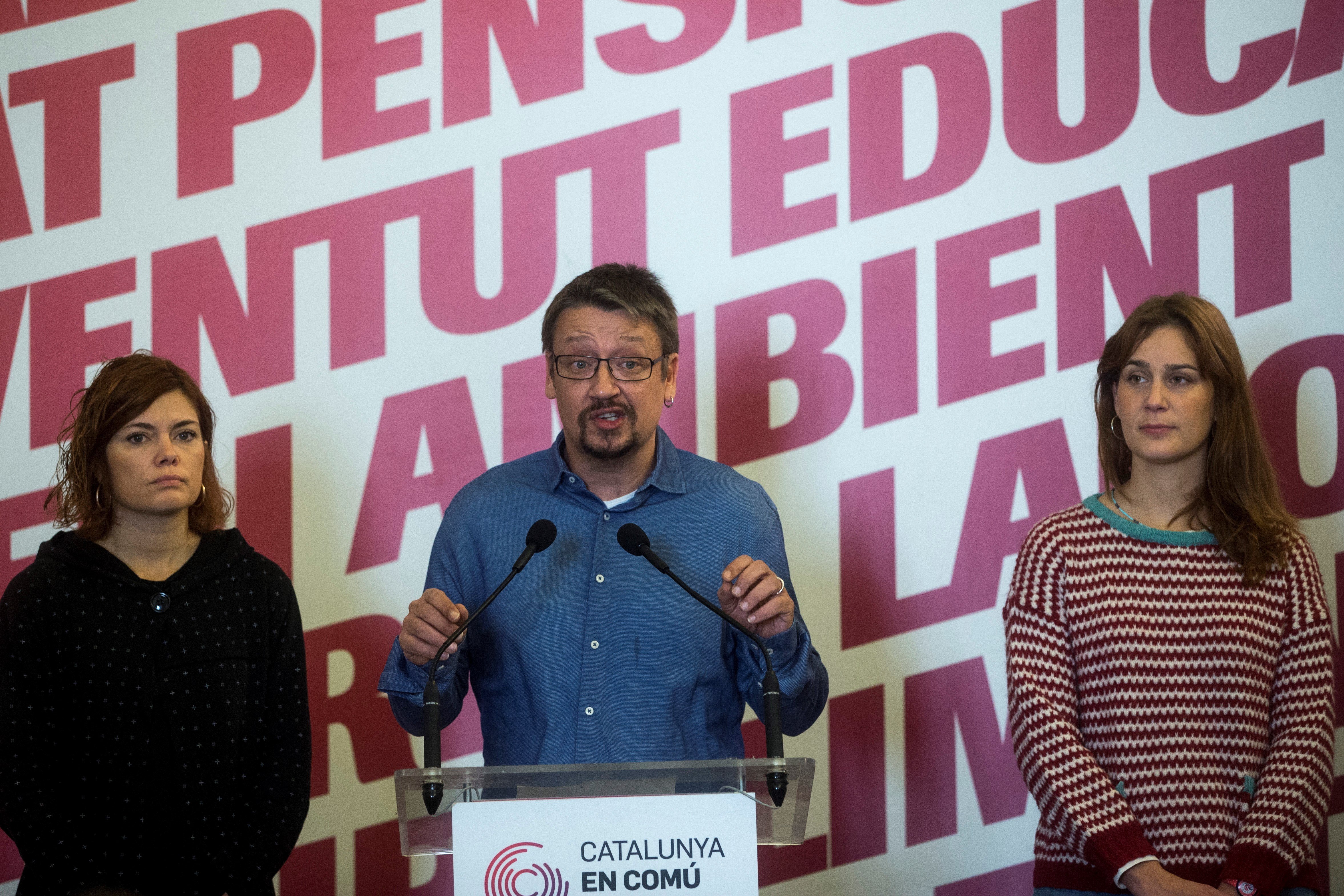 Domènech: "No col·laboraré en una investidura de Puigdemont"