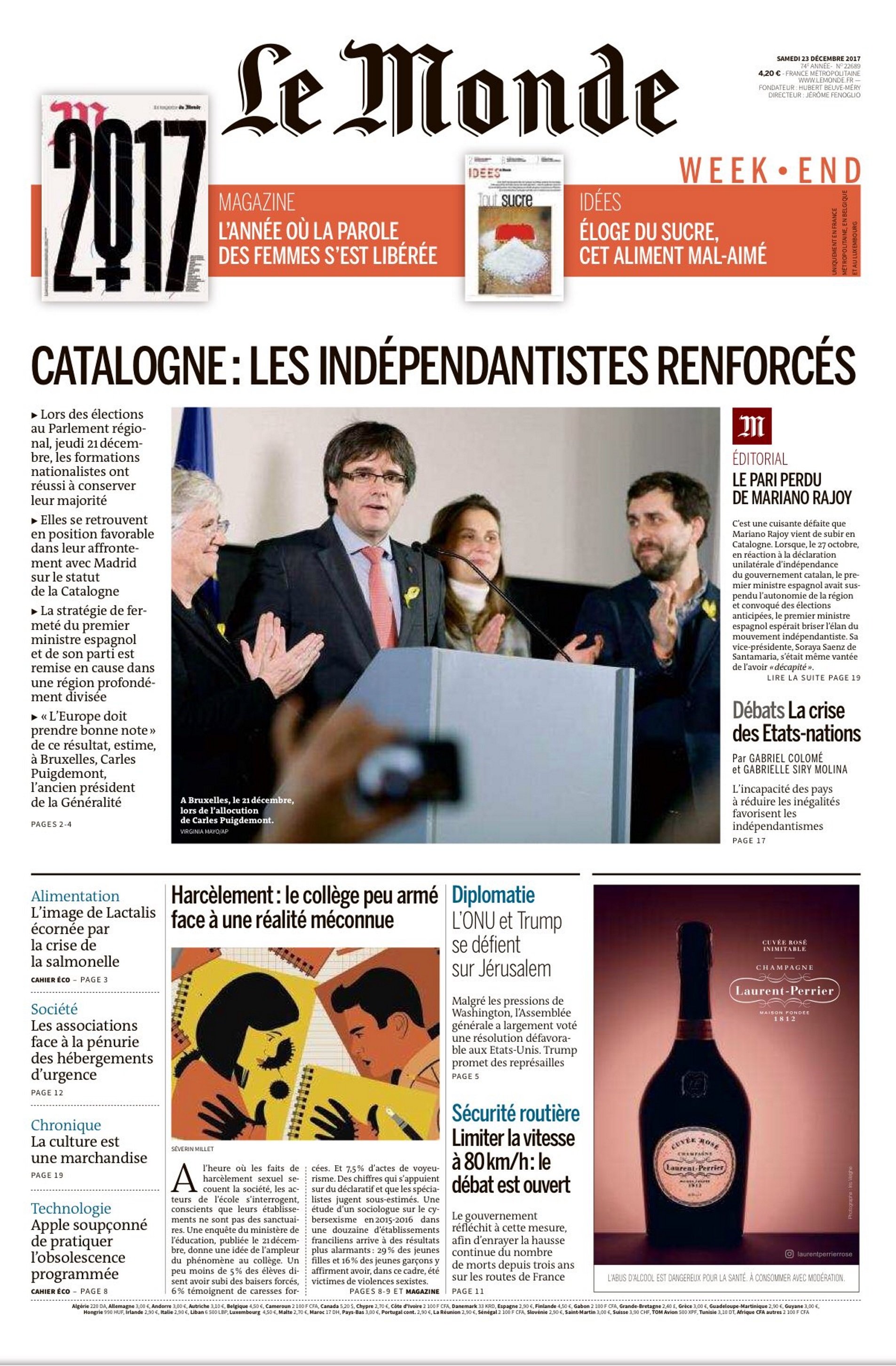 Le Monde canta les quaranta a Rajoy en un dur editorial