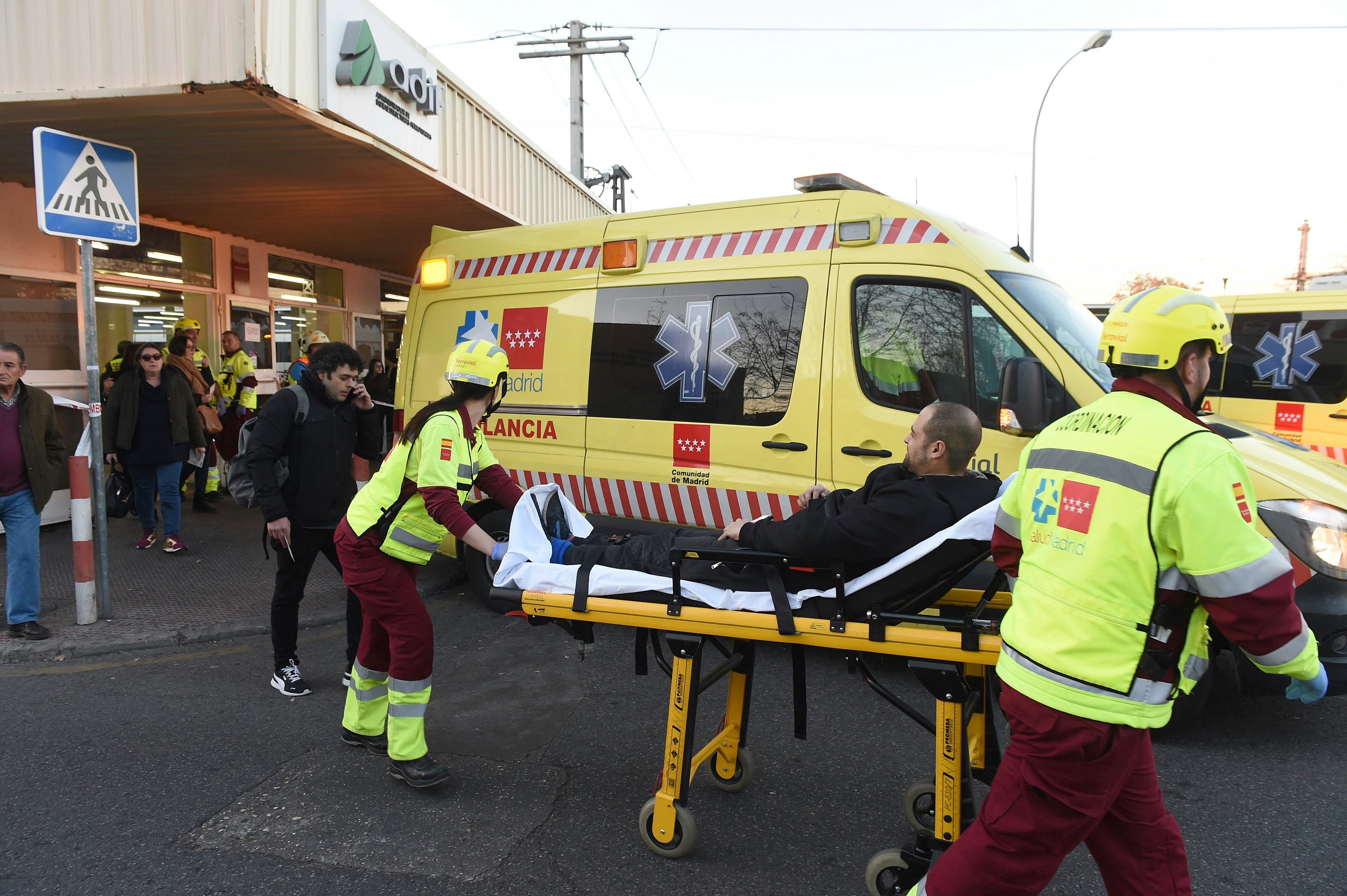 Treinta y nueve heridos en un accidente de tren en Alcalá de Henares