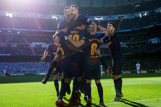Pinya Barça Madrid EFE