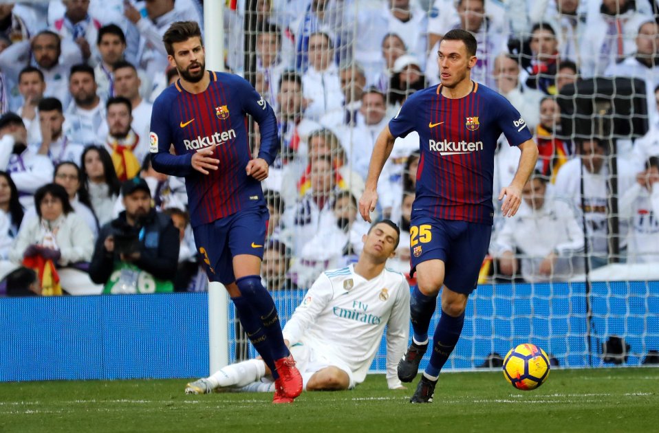 Vermaelen Piqué Cristiano Ronaldo Barça Real Madrid Efe