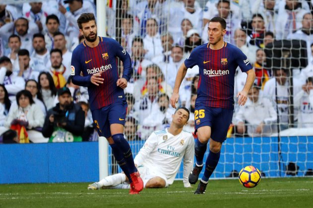 Vermaelen Piqué Cristiano Ronaldo Barça Reial Madrid Efe