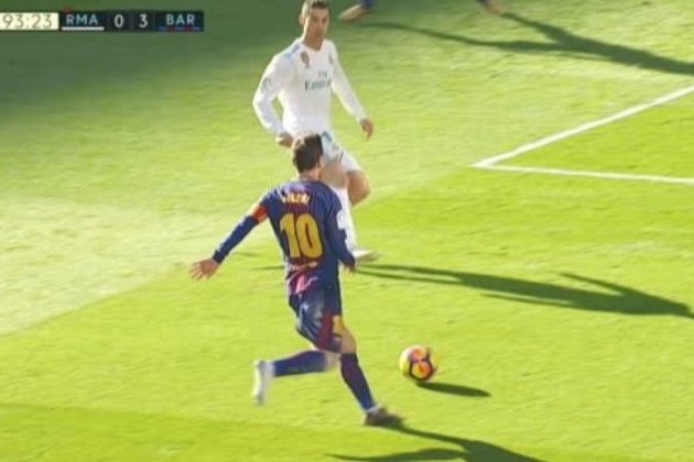 Foto messi assistència gol madrid
