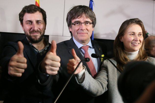 Comin Puigdemont Serret Brusselles 21D EFE