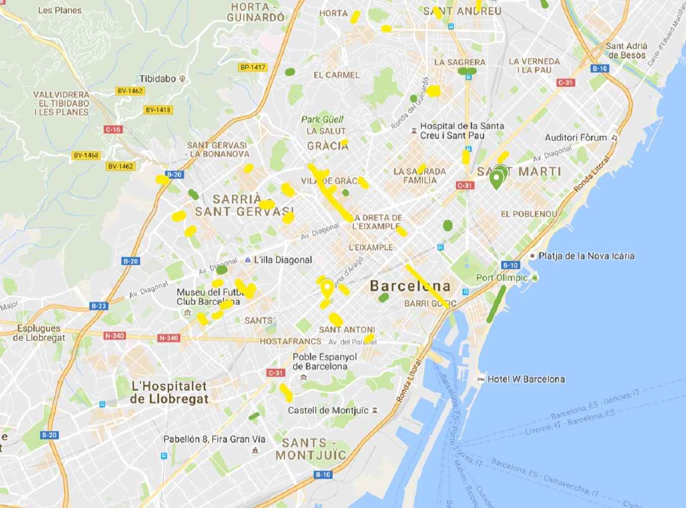 El Ayuntamiento cortará una sesentena de calles en Barcelona para el Día Sin Coches