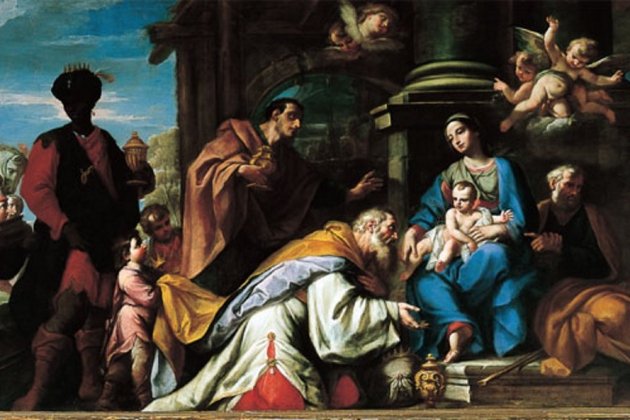 Sante Prunati Adoración de los Reyes Magos Museo della Basilica Gandino (1)