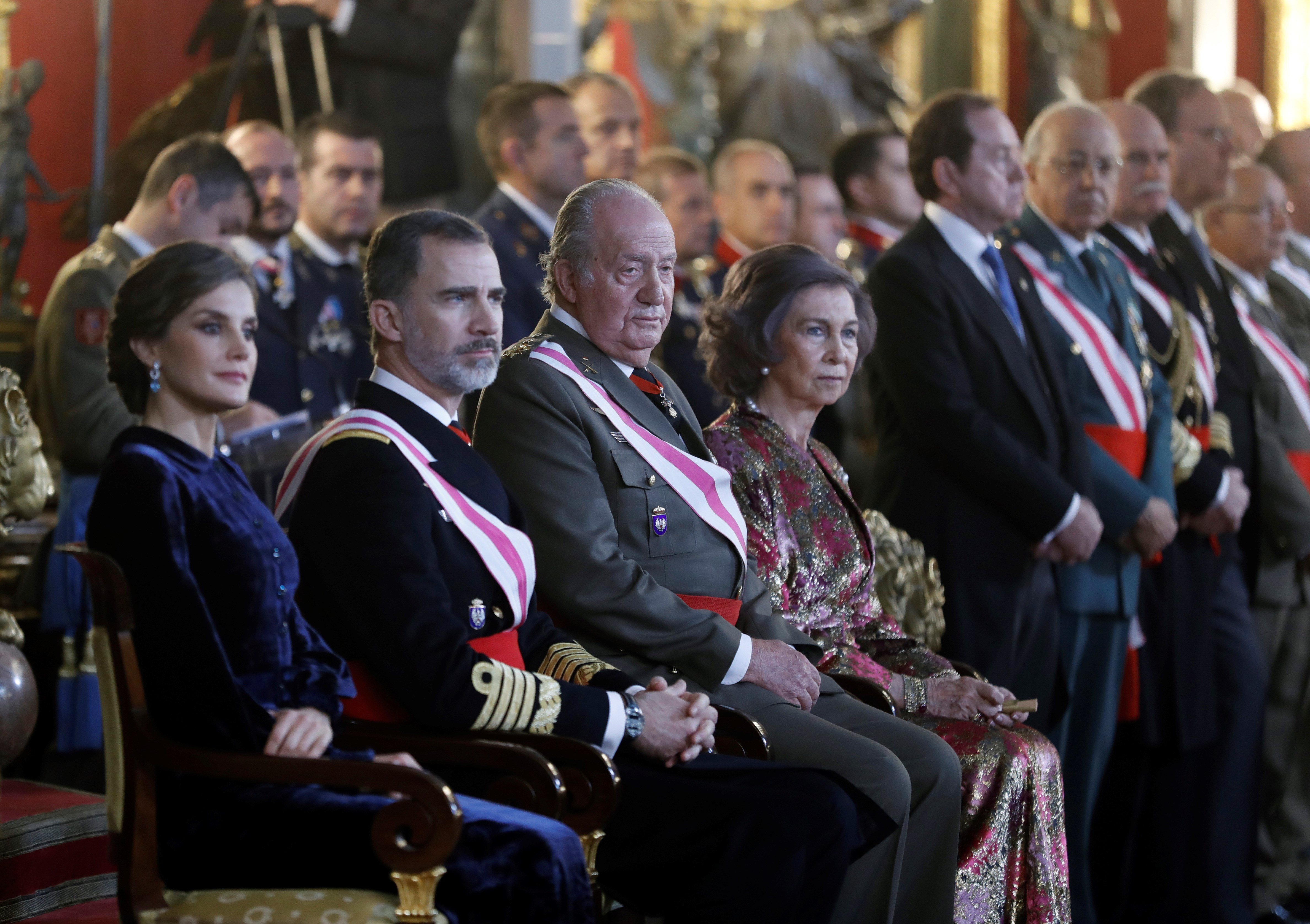 Spain's king ignores the independence conflict in his first speech of the year