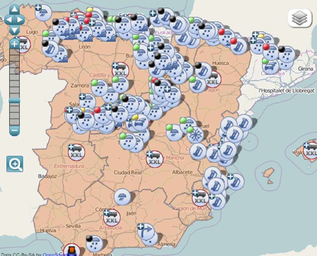 Catalunya ya es independiente en los mapas de la Dirección General de Tráfico