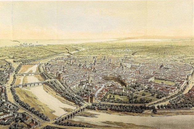 Napoleó Bonaparte conquereix Valčncia. Gravat de principis del segle XIX. Font Wikimedia Commons