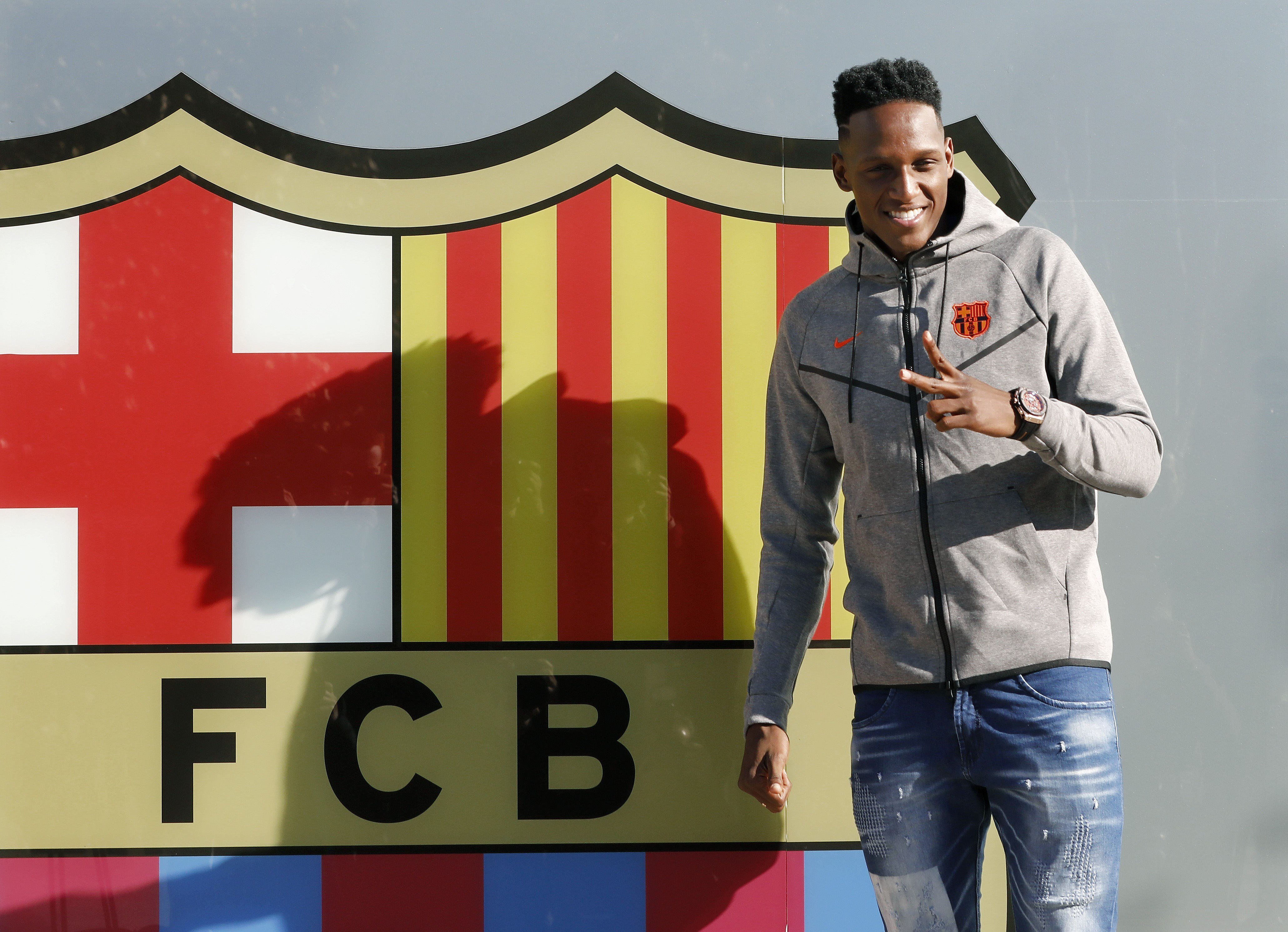 Yerry Mina ya conoce el Camp Nou