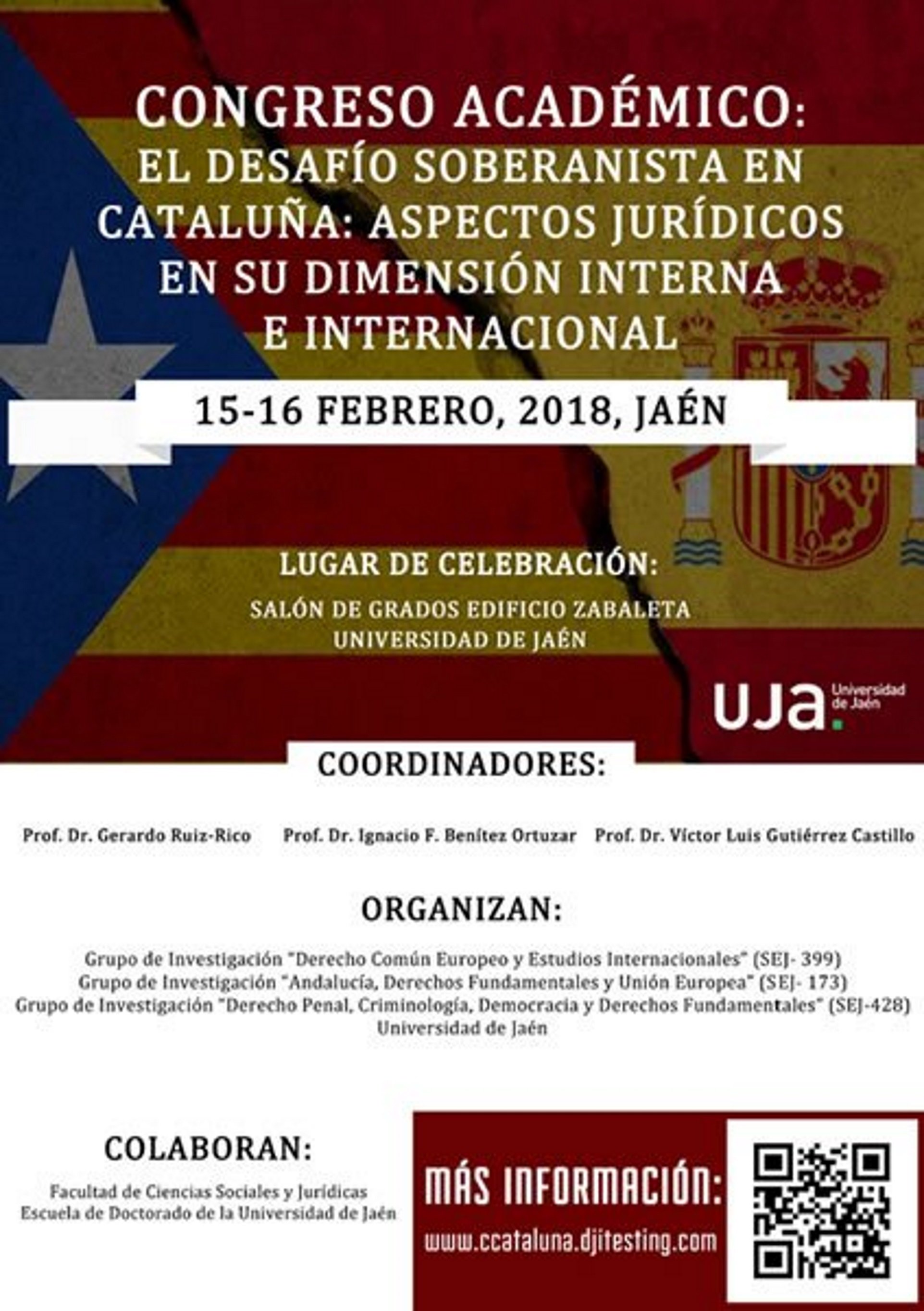 La Universidad de Jaén organiza un congreso sobre el proceso independentista