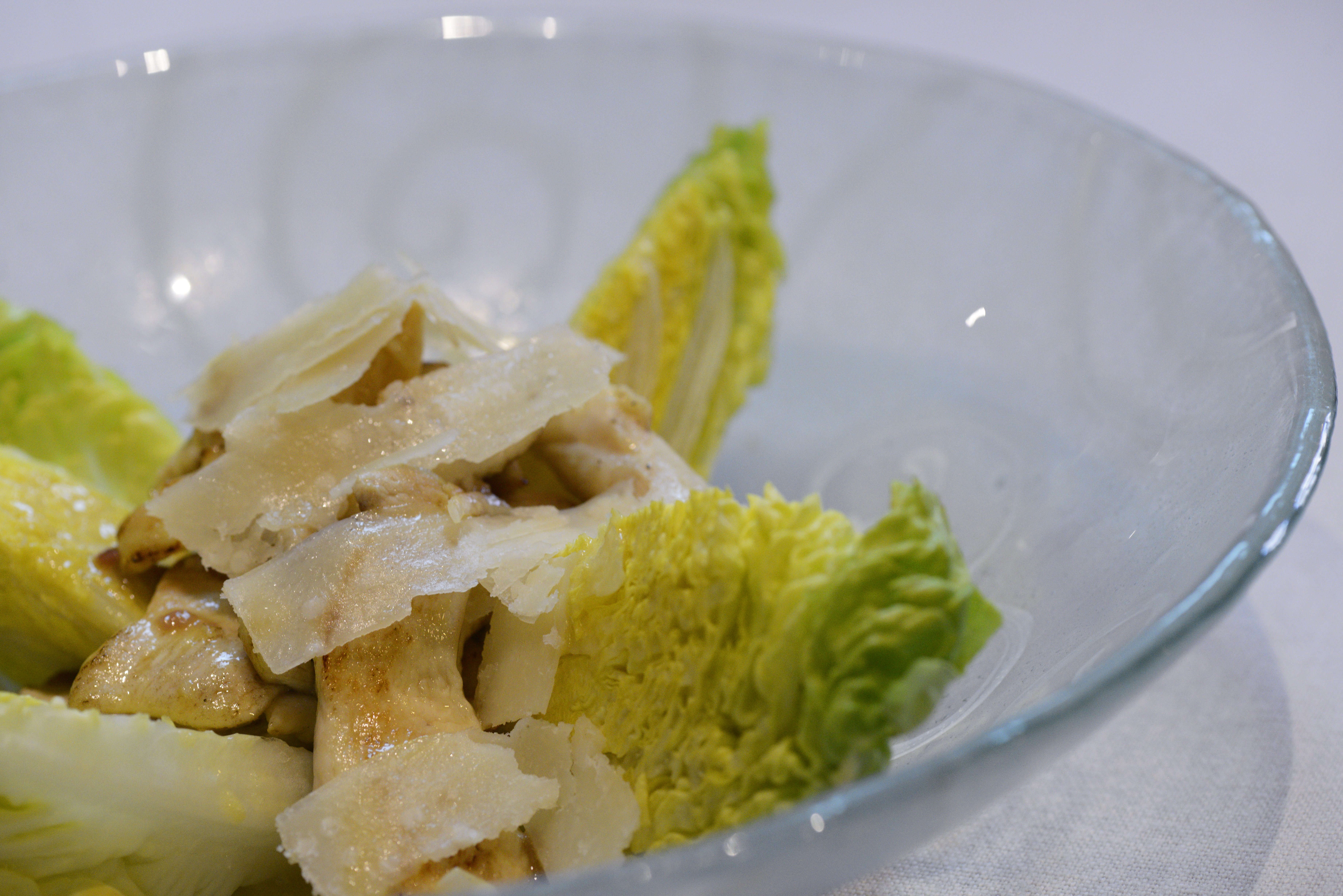 A lighter Caesar salad