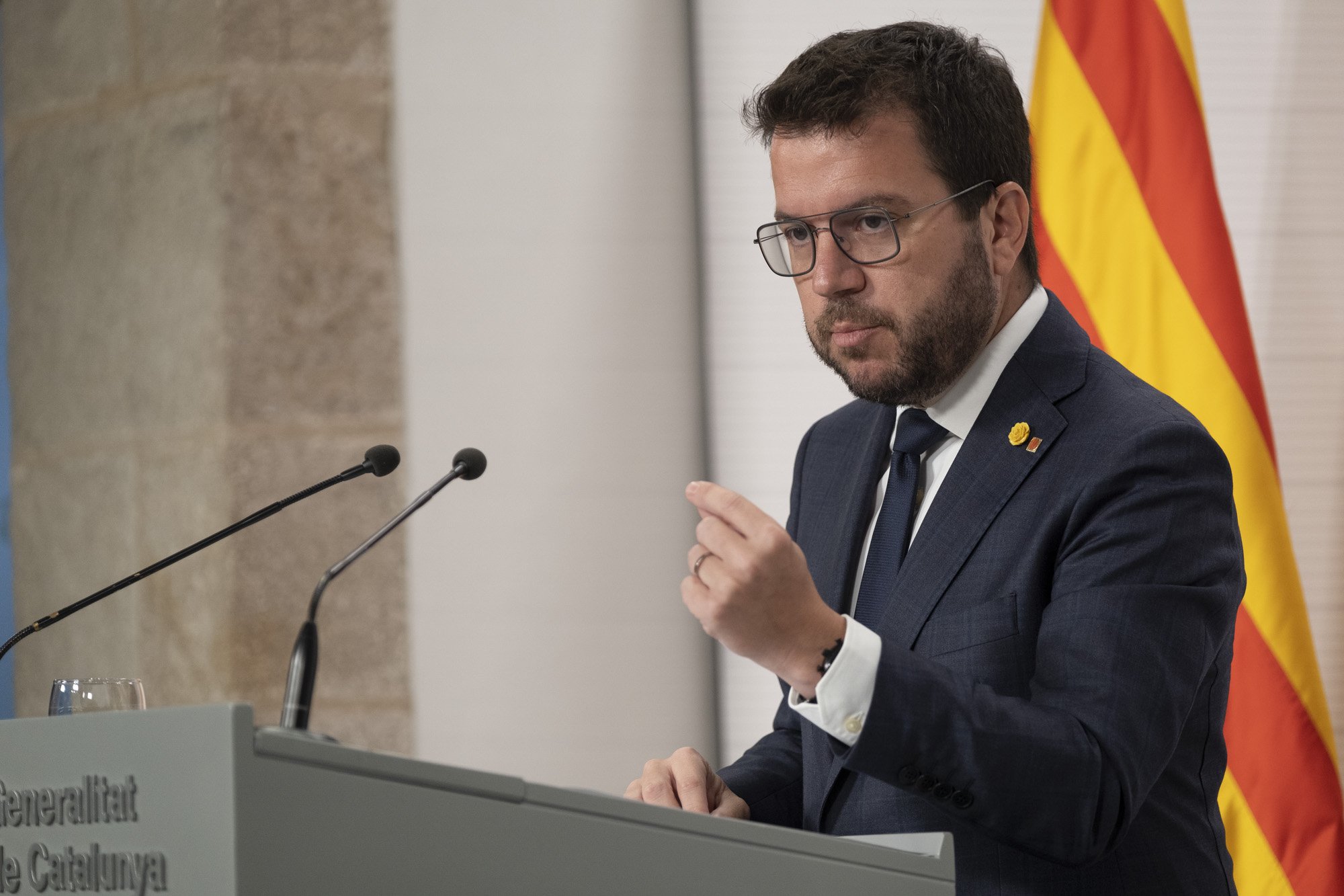 Aragonès insiste en la estabilidad del Govern: "Todos los consejeros|consellers están comprometidos"
