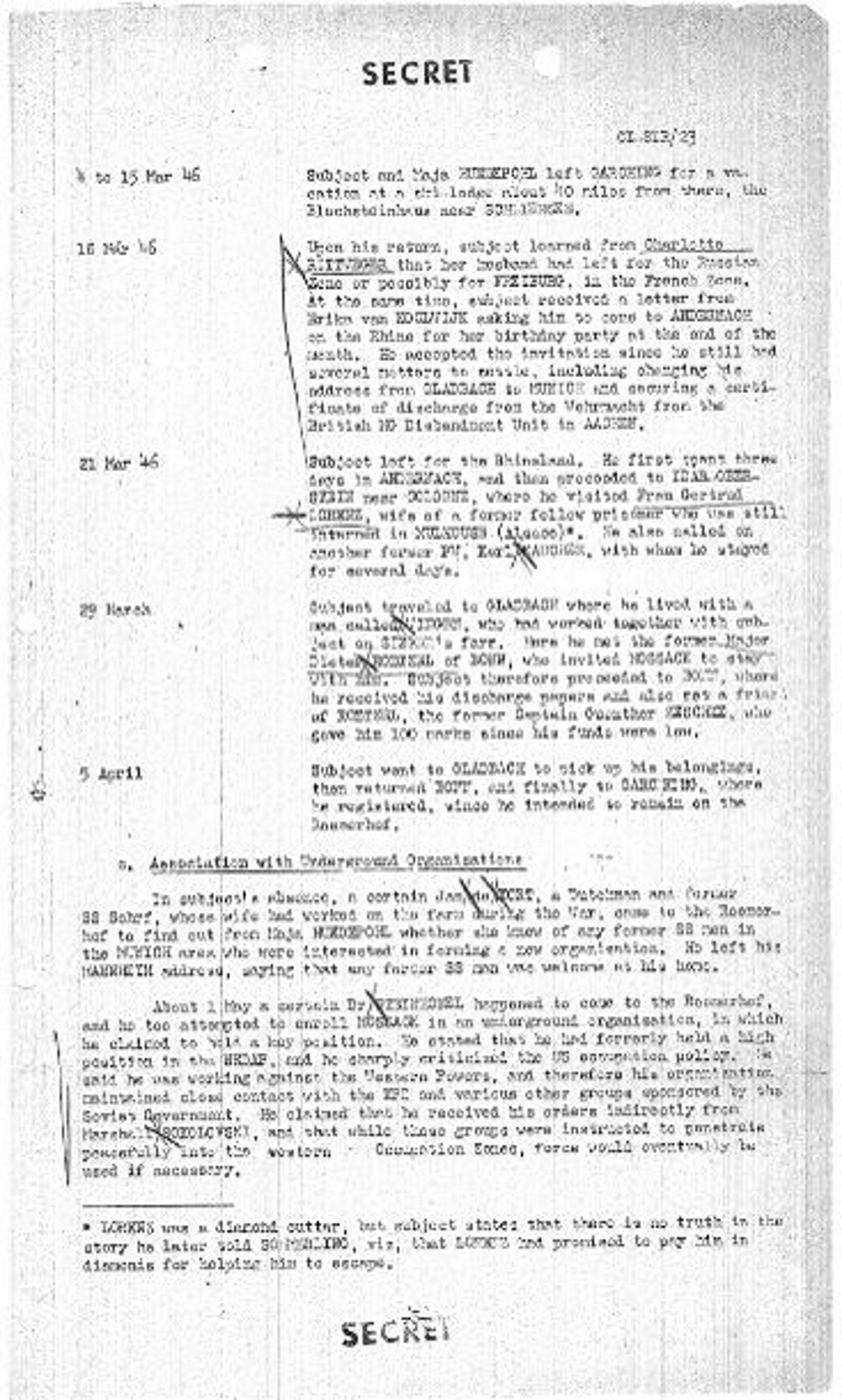 Document FBI Günter Zeschke