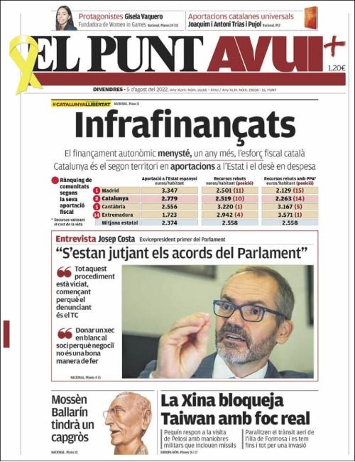 el punt avui portada 5 agost el punt avui portada 5 agost