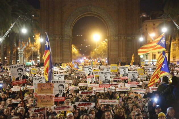 tres mesos manifestacio presos jordis - Sergi Alcazar