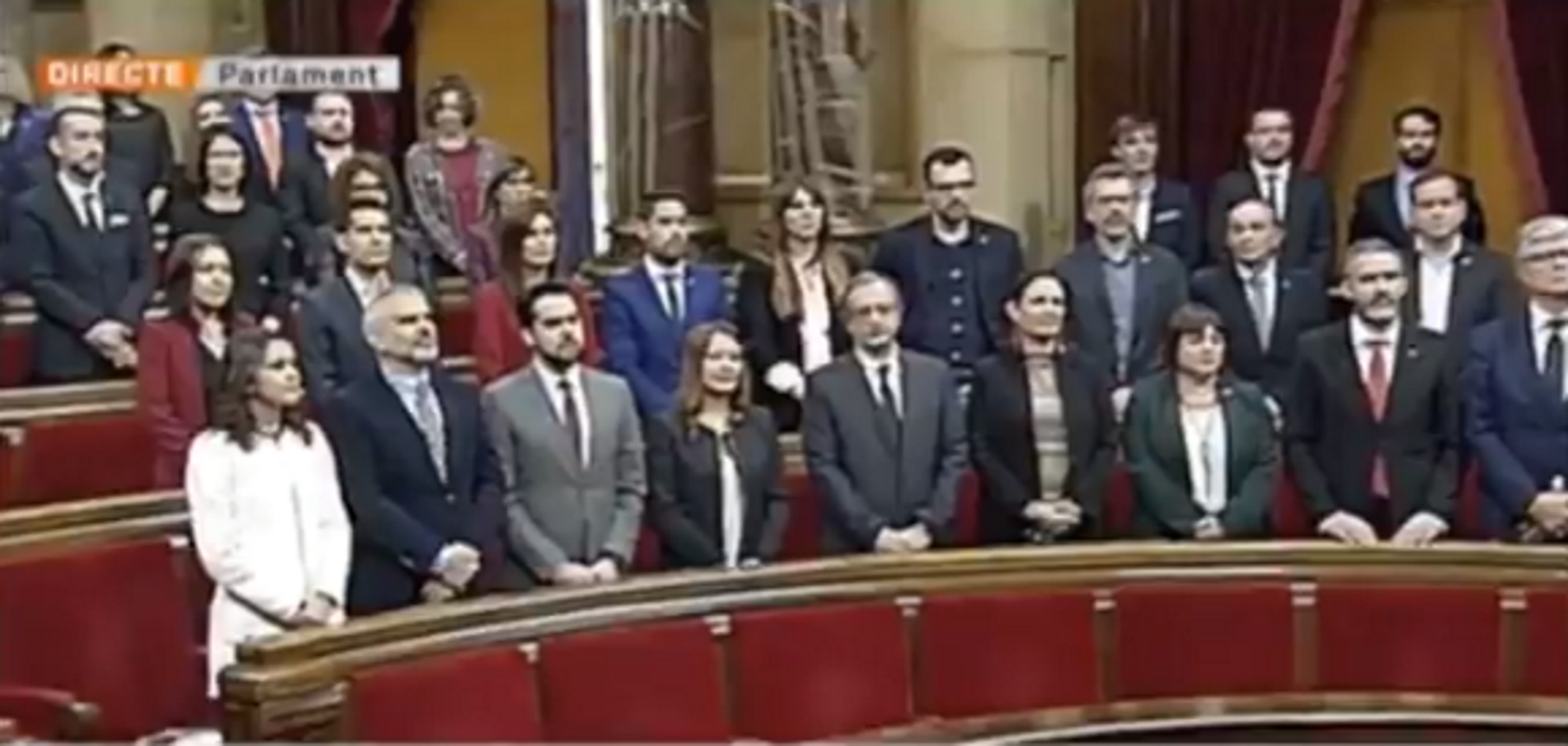 Els diputats de Cs eviten cantar 'Els Segadors'