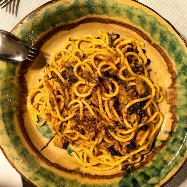 Espaguetti amb sardina, fonoll i panses preview
