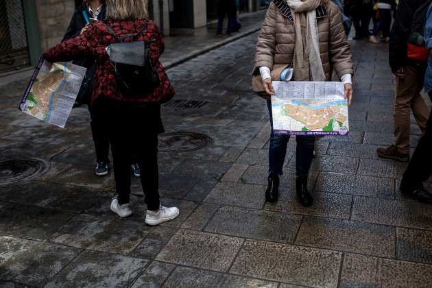 guiris mapa planol planell ciutat cas antic turista turisme - Carles Palacio