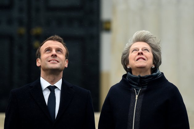 Emmanuel Macron Theresa May - EFE