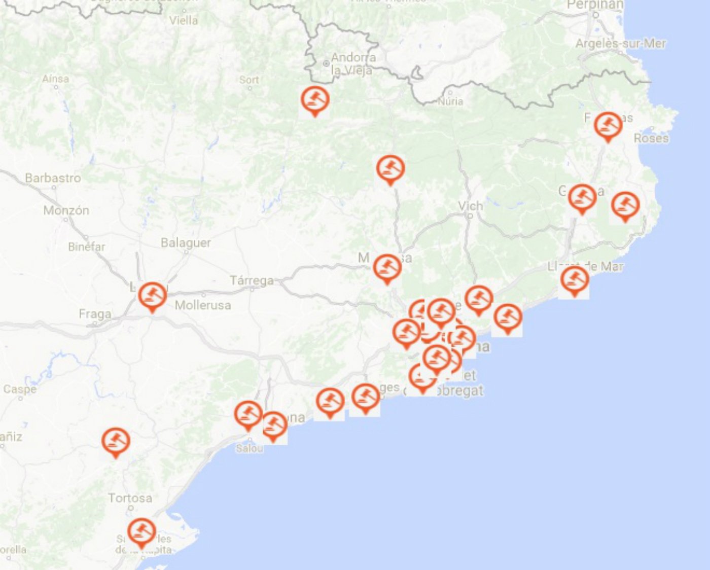 Mapa: Els jutges que investiguen l'1-O