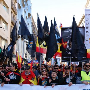Manifestació policia espanyola Sergi Alcàzar