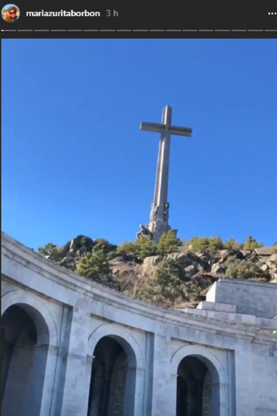 Zurita al valle de los caídos  instagram