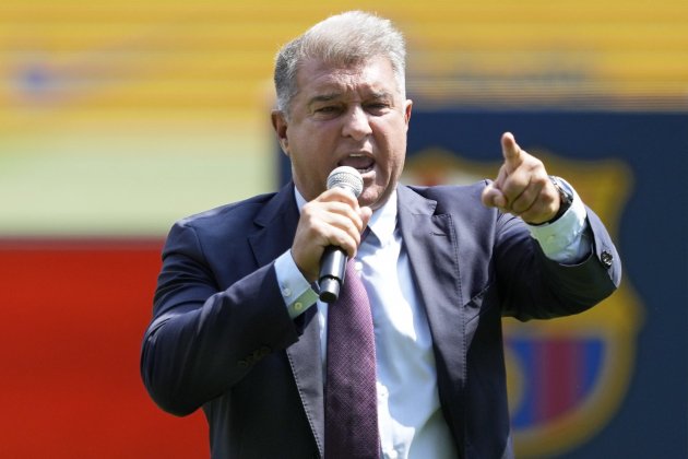 Joan Laporta gritando enfadado eufórico / Foto: EFE