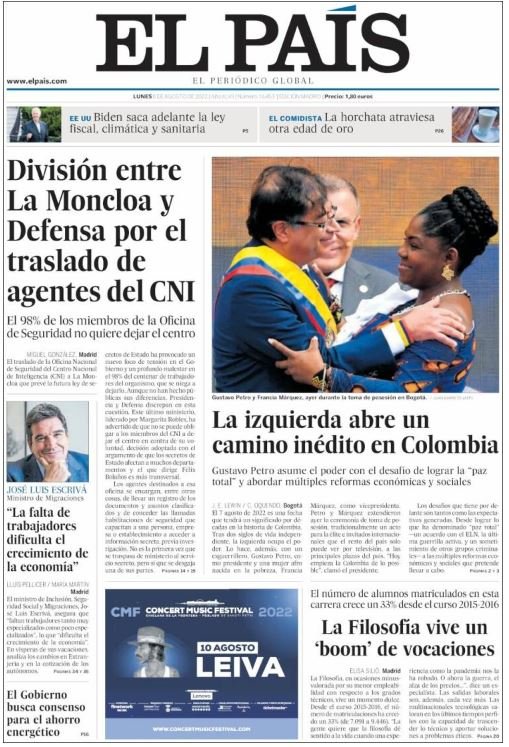 el pais 8 agosto