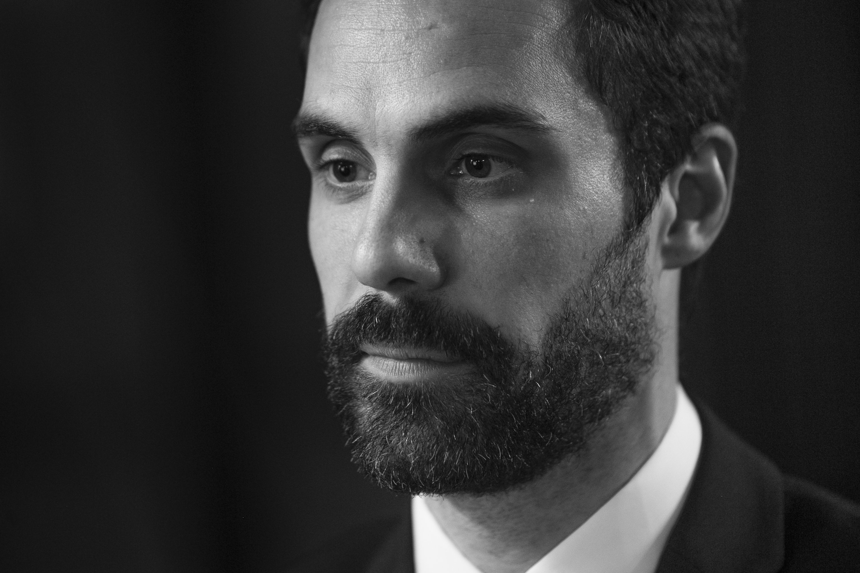 Roger Torrent, la lleva del biberó