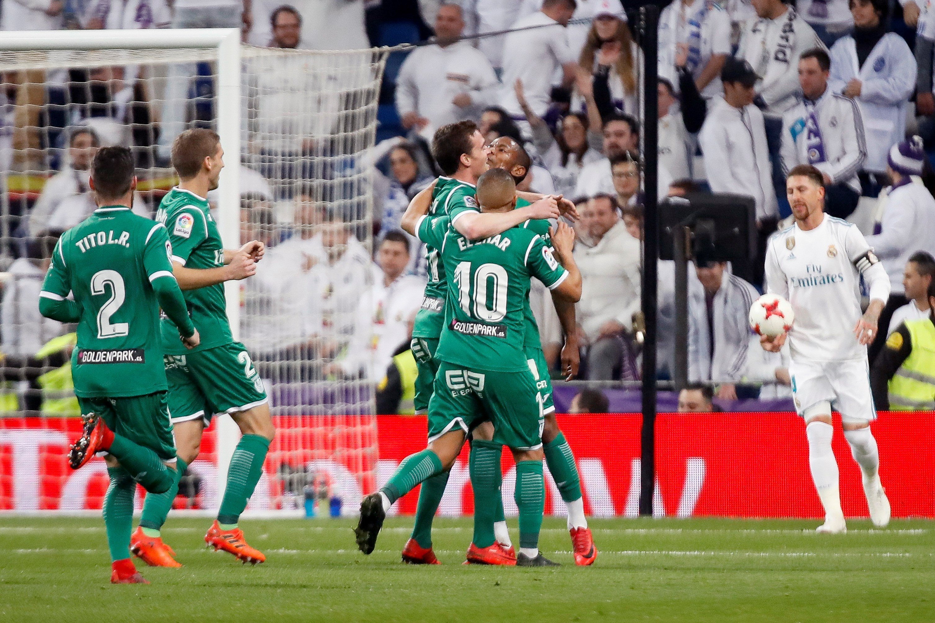 El Leganés fa història i elimina el Madrid de la Copa (1-2)