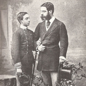 Alfons XII i el seu mentor Pepe Alcañices. Font Wikimedia Commons