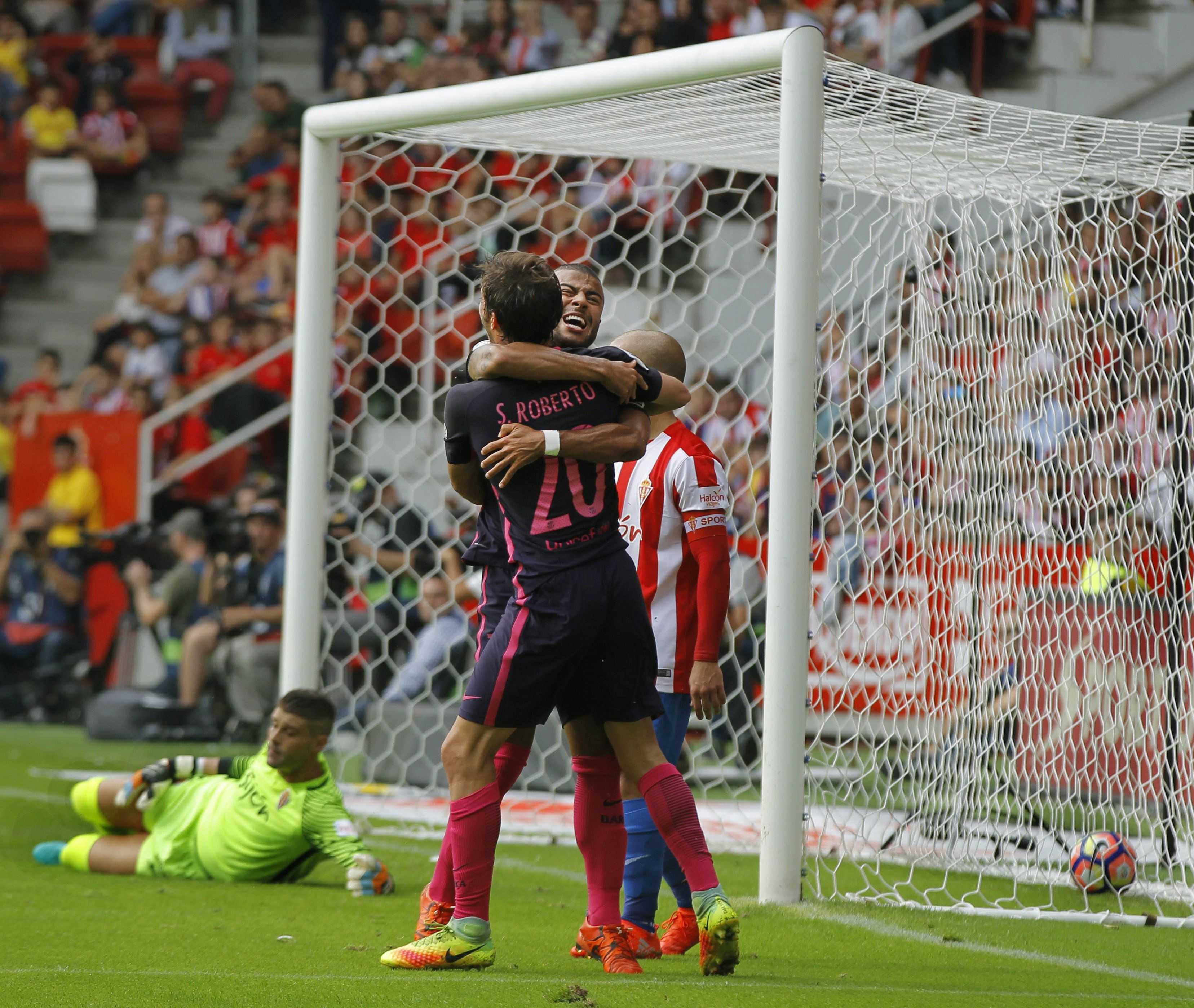 El Barça acaba goleando