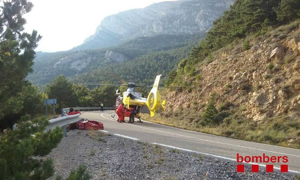 motorista ferit rescat bombers acn