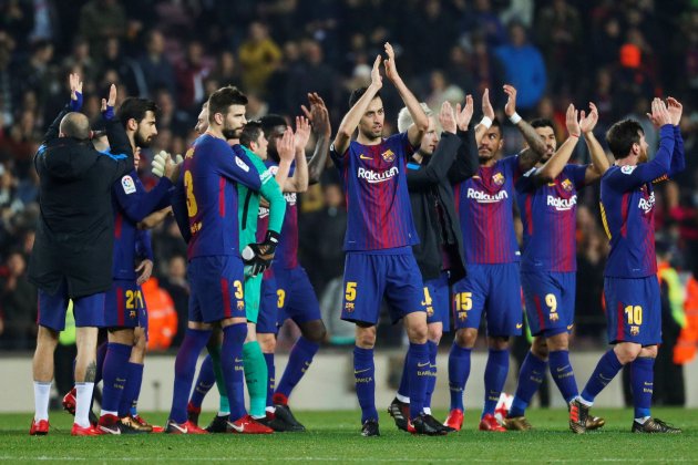 Barça apludiments final partido Copa Español EFE