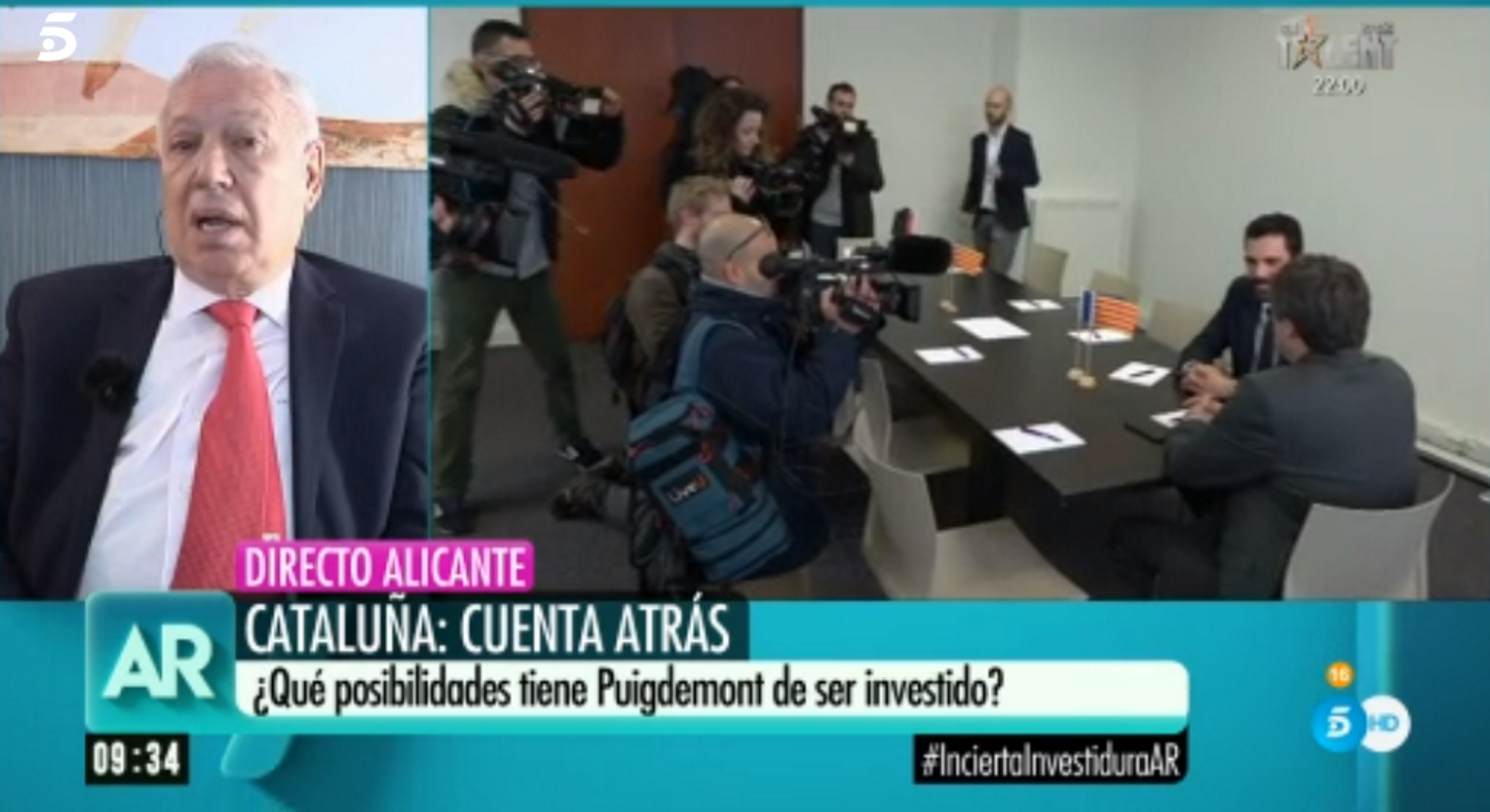 Margallo carga contra la estrategia de Soraya para frenar a Puigdemont