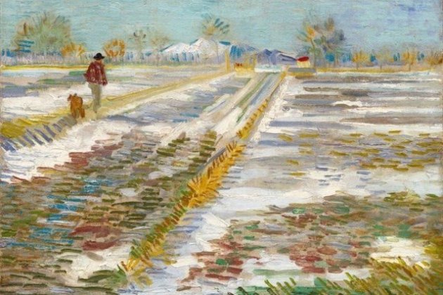 Paisatge amb neu Vincent VanGogh Trump