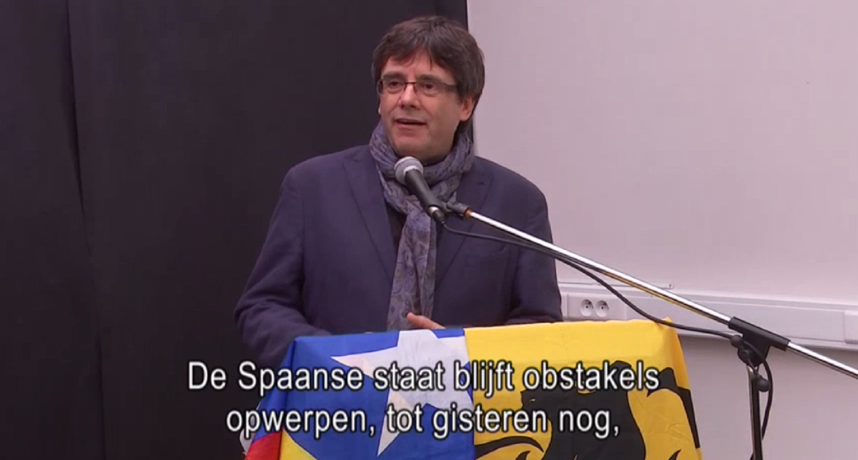 Puigdemont, in Flanders: "Spain is trying to ignore the Catalan election results"