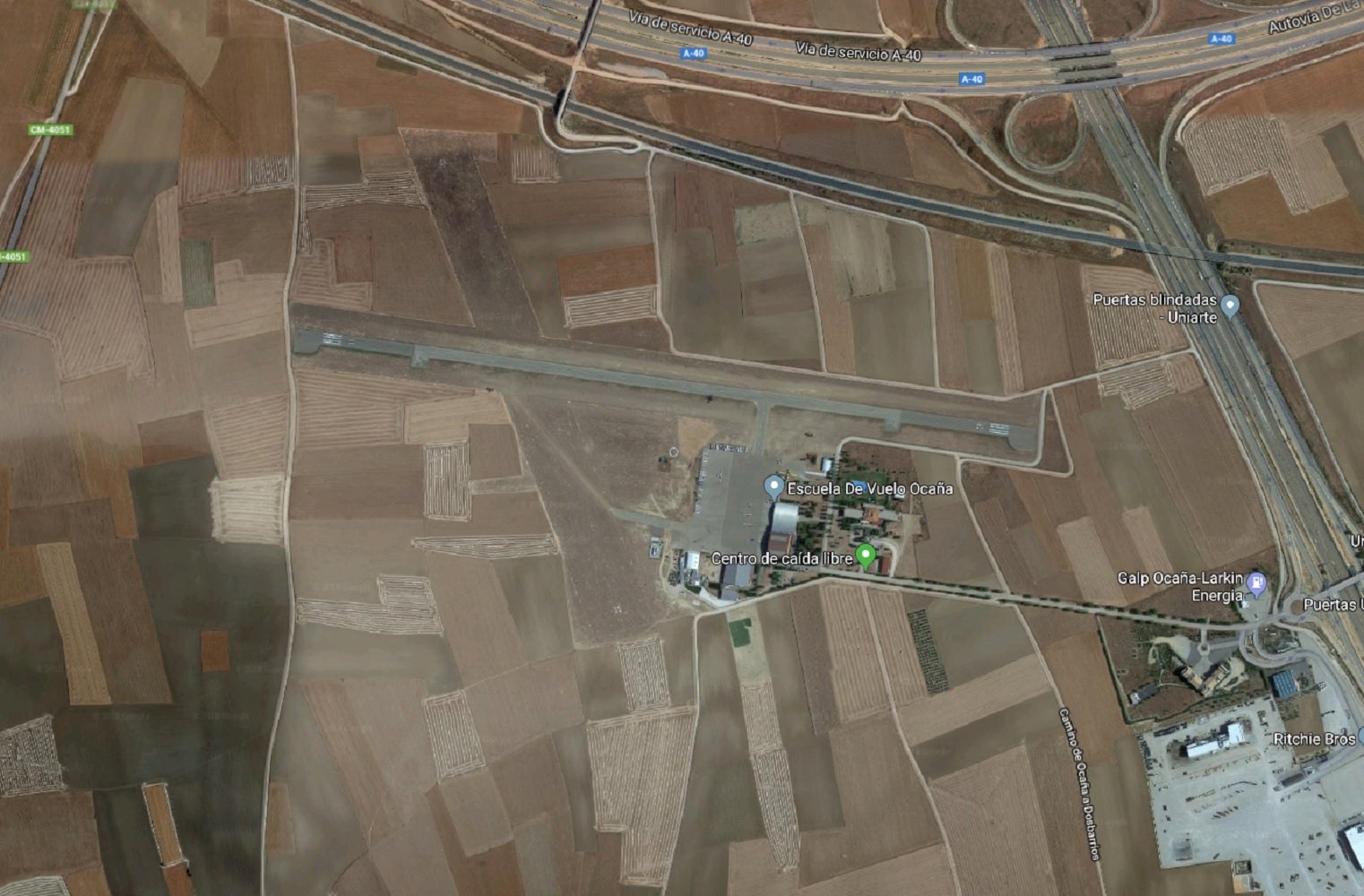 aerodrom ocaña google maps