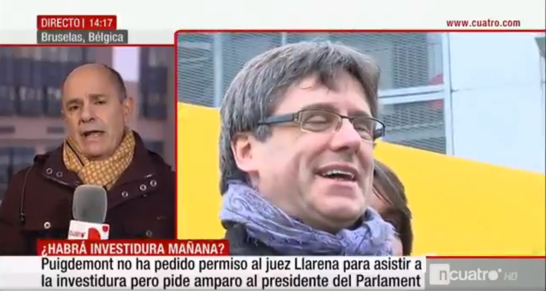 La pifia de Cuatro: referirse a Puigdemont como presidente de la República