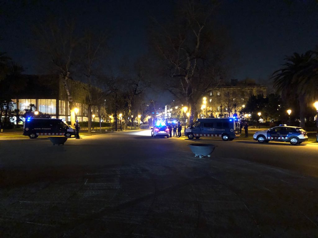 Els Mossos ja han blindat el parc de la Ciutadella