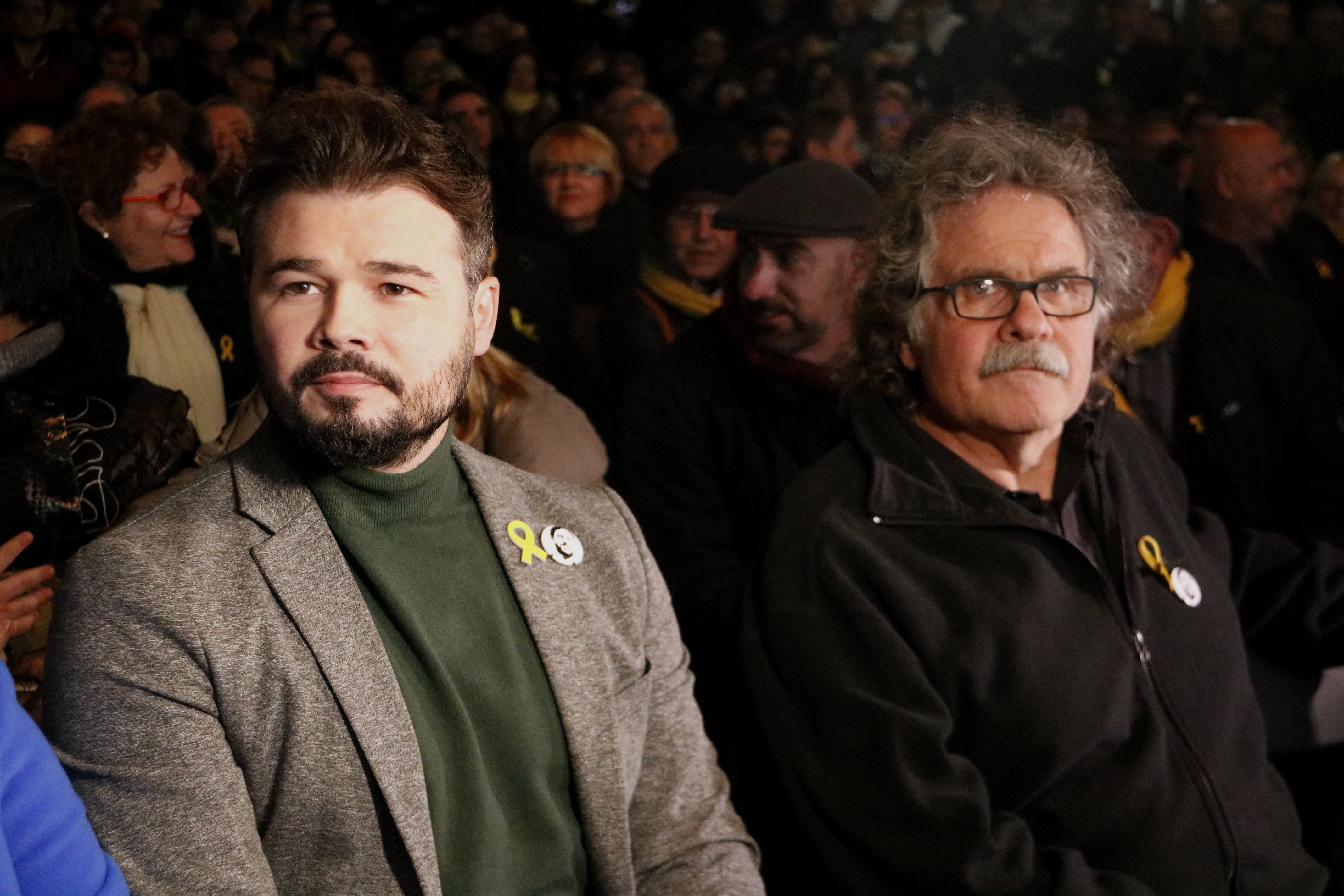 La alentadora reacción de Rufián a los mensajes Comín-Puigdemont