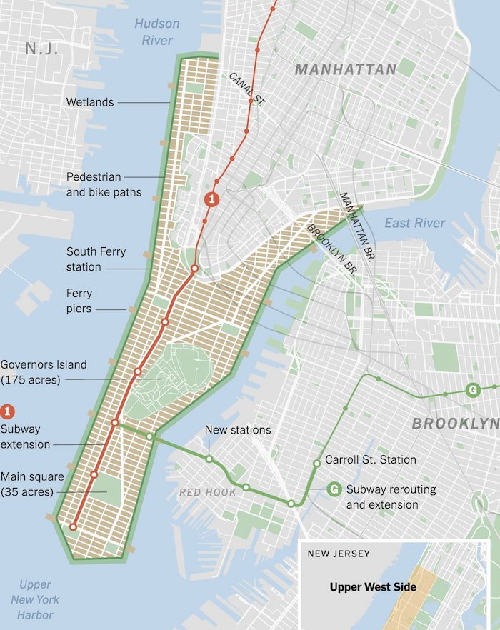 La isla de Manhattan se ampliará y Nueva York ya no será como hasta ahora